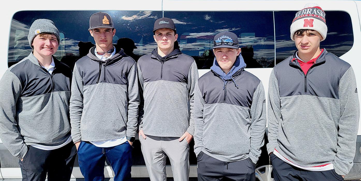 Pictured are from L to R: Thurston Ravenscroft, Reeves Witte, Cooper Jordan, Garrett Cumbow, and Caden Stankoski.