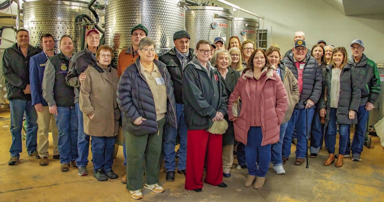 NVV where Tim Nollette led the tour and discussed the process from picking to labeling their wine.