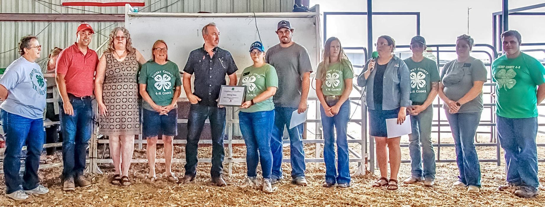 2025 Business Friend of 4-H is Valentine Midland News for their long time support and coverage of events.