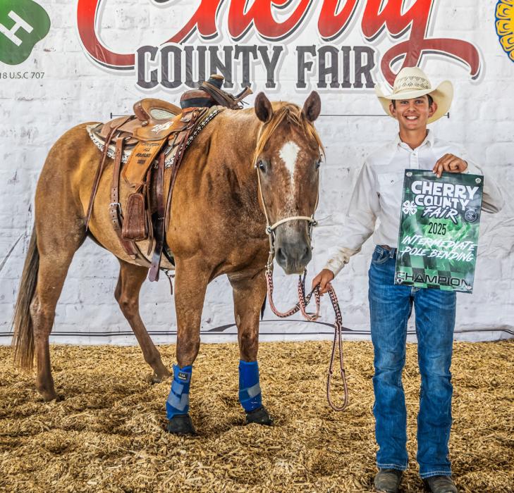 Intermediate Poles Champion Treven Kenner.