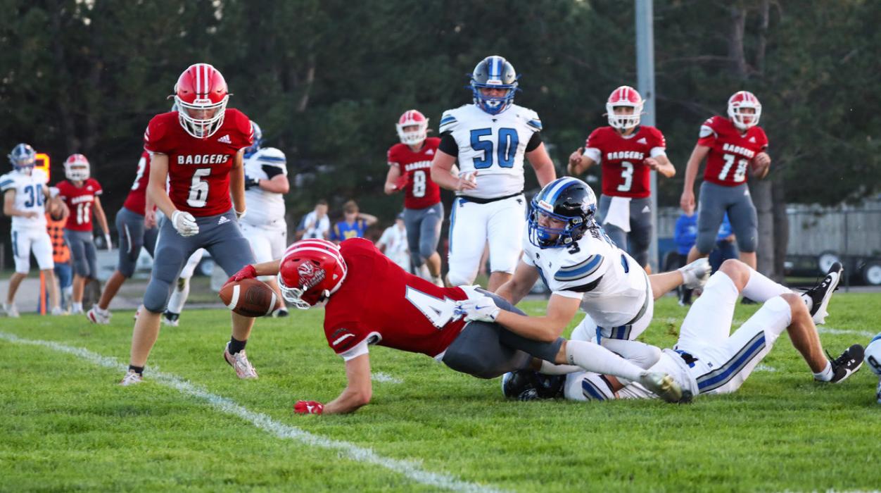 Dominic Beebout #4 touchdown in the Homecoming game against Hershey.