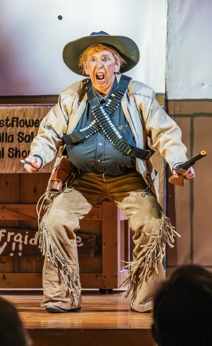No one wanted to mess with Granny - Karen Bice! She was the meanest, gun toting, cigar smoking, baddest hombre in all the land! Photos by Laura Vroman