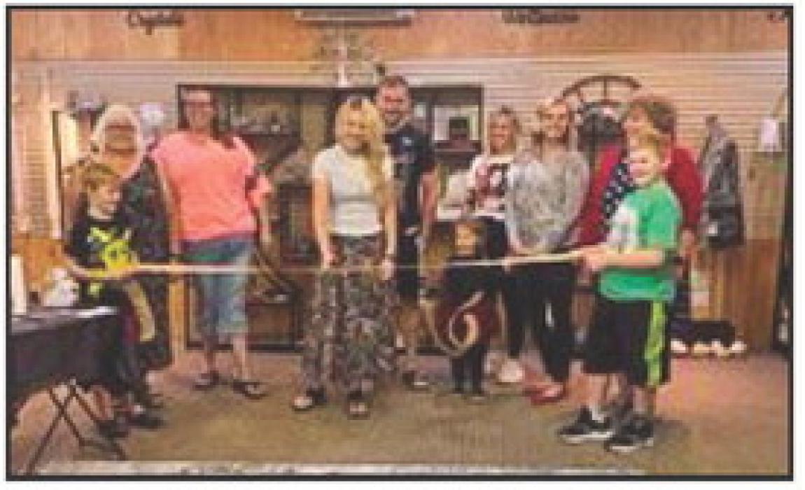 Pictured at the Heart City Rocks Ribbon Cutting are from L to R: Nadeane Allard, Crystal Welliver, MaKayla and Jerremy Lamprecht, Makenna Shelbourn, Jenny Moore, and Carolyn Moore.