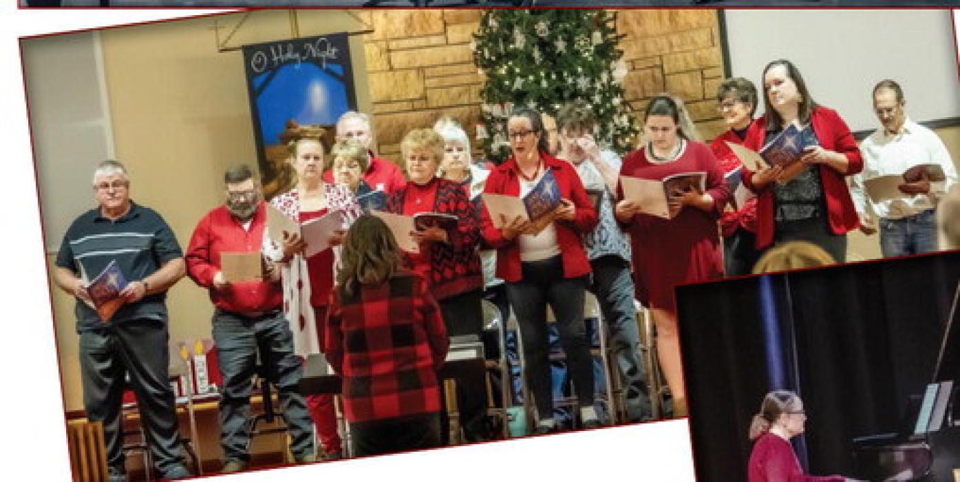 The Community Choir performing One Holy Night, at the Valentine Methodist Church.