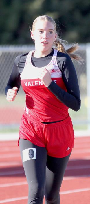 Rylee Wackler competed in the 800 and 1600 Meter Run, and the 4x800 Relay.