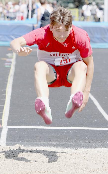 Valentine Senior Anthony Gillette qualified for the 2023 State Track Meet in Class C Boys Long Jump. Gillette went 19’ 3.75” on this third attempt and finished in 16th place.