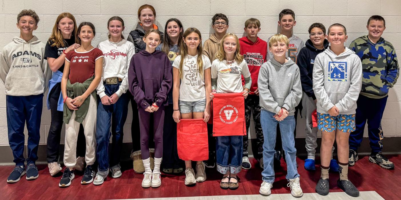 VMS first quarter Badger Effort recipients