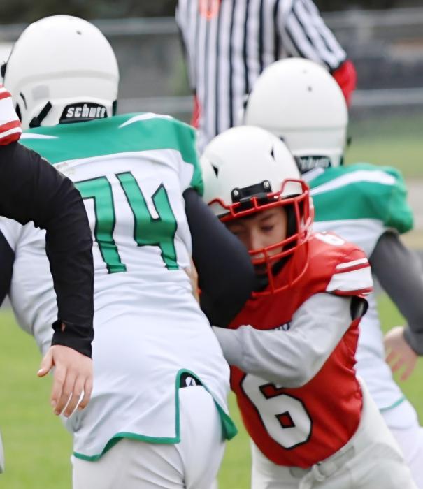 Robert Burdick #6 making a tackle on O’Neill.
