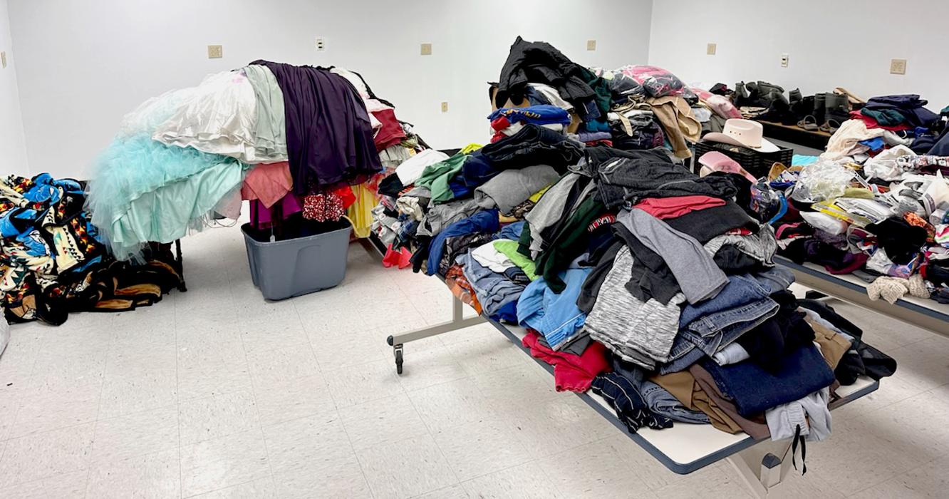 BEFORE Meadow Reinders got her hands to the task of creating a Caring Closet!
