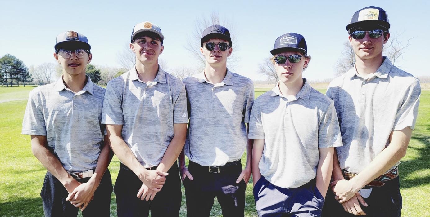 Pictured are from L to R: Tanner Two Strike, Caden Stankoski, Cooper Jordan, Garrett Cumbow, and Reeves Witte.
