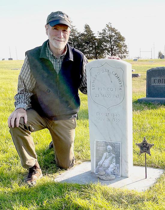 Michael O’Leary, a former resident of Valentine was interested about Edward Day Cohota’s life after seeing a play written by Cohota’s great grandson.