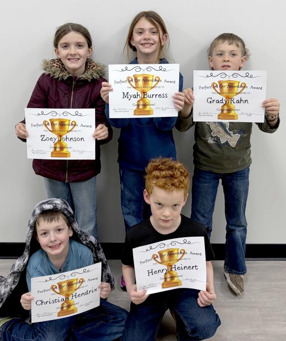 C-K Elementary awards perfect attendance