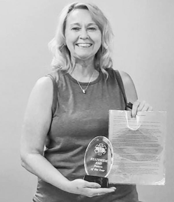 Kay Reece named EMS Person of the Year at the Kearney EMS Conference.