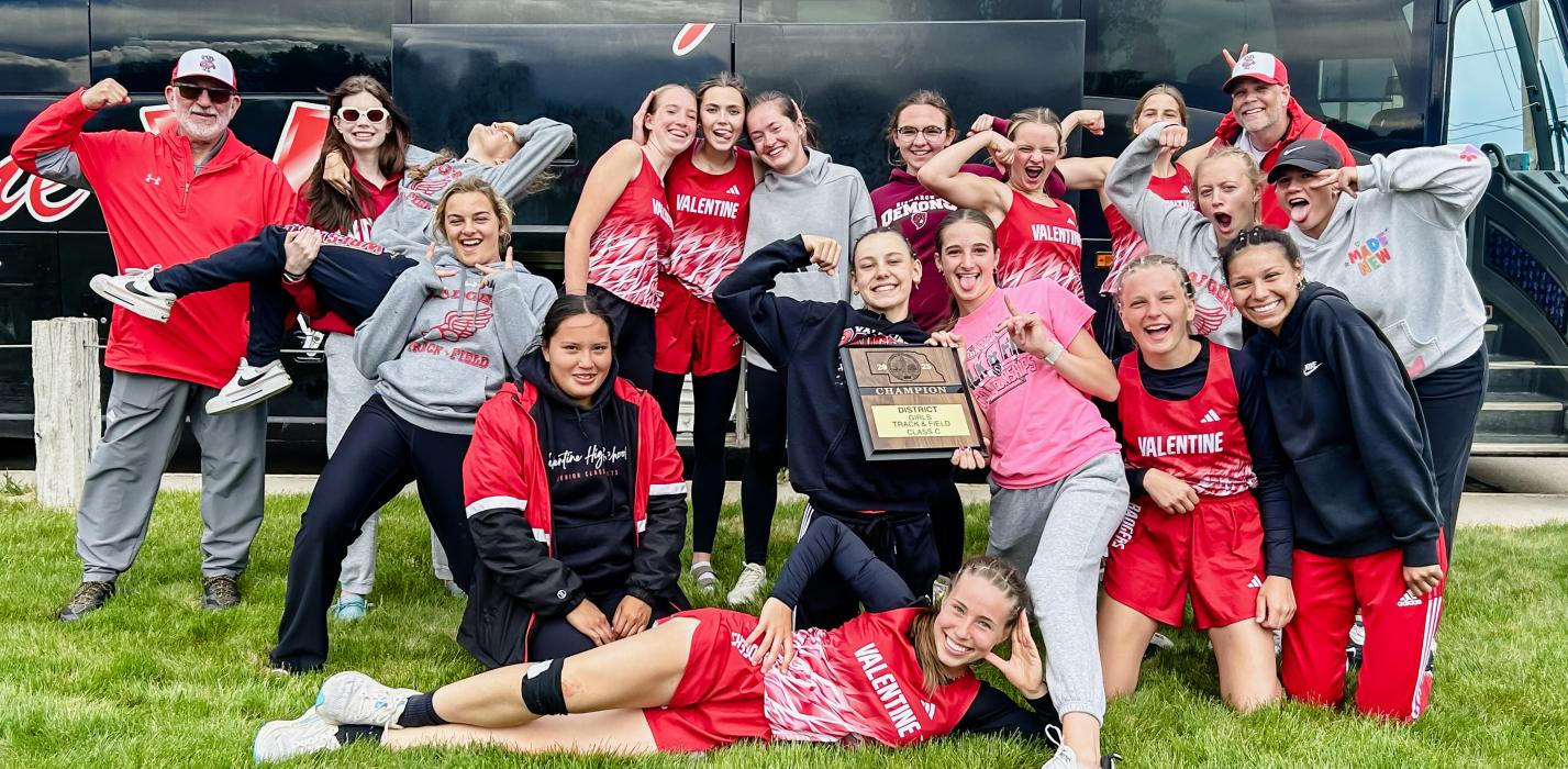 The Lady Badgers celebrate their accomplishment of becoming the District Champions! Congratulations!!! Photos by Nina-Maria Nelson