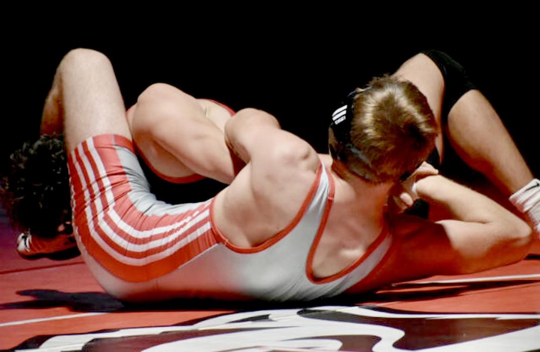 Clayton Elliott wrestled in the 165# weight class. Photos by DeanNa Fowler