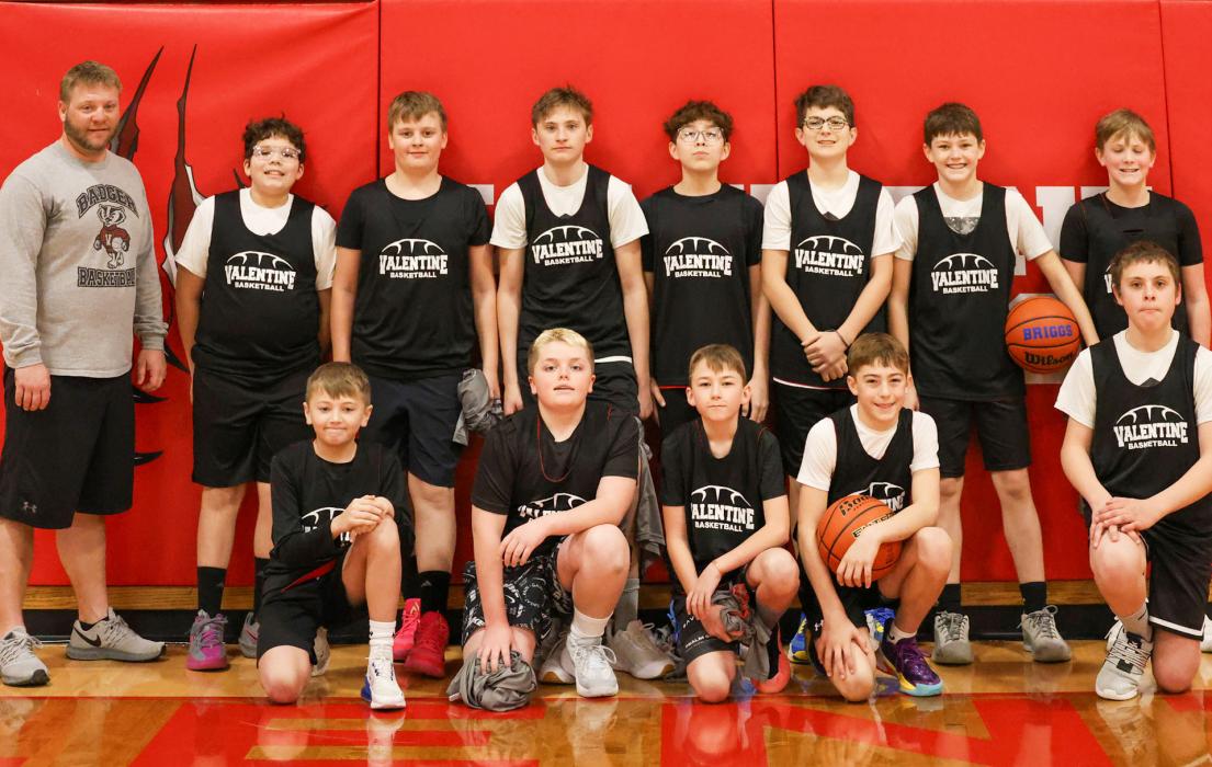 Pictured are back row, L to R: Coach DJ Shallenberger, Tryston Bailey, Dalton Graham, Brantley Liddy, Taylor Two Strike, Collier Reagle, Briggs Patterson, William Weller. Front row, L to R: Gunnar Fernau, Tate Ward, Layfe Slagowski, Kase Arganbright, Ryker Liddy. Photos by Julie Liddy