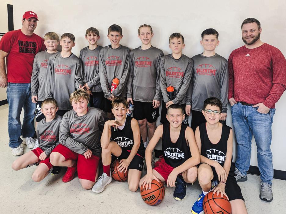 The Valentine 5th/6th grade team coached by DJ Shallenberger and Al Daugherty went 2-0 on the day with victories over Winner 5th and North Central Youth Activities 5th-6th.