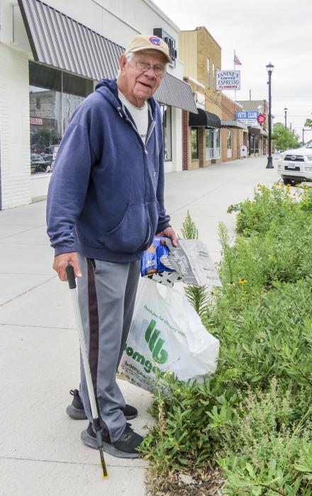 Ron Mercure takes pride in the place he calls home! Photo by Tina Boone