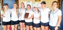 Pictured are from L to R: Joni Cox, Sam Sprenger, Rylee Wackler, Jojo Jordan, Tierney Miller, Grace Murphy, and Marybelle Ward.