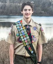 John Foster, the grandson of Charles and Evelyn Foster, has earned the rank of Eagle Scout. His project was building a portable GaGa Ball pit for a community youth group.