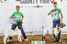Earning Reserve Intermediate Meat Goat Showman was Heston Wickman; and August Wickman earned Champion Intermediate Meat Goat Showmanship.