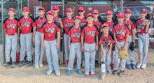 Back row, L to R: Coy Anderson, Kamen Garwood, Kade Arganbright, Jaxon Schubauer, Maxx McSweeney, Zane Christiansen, Cormac Coleman, Beckett Walking, Corbyn Huddle, Caleb Hill, Front row, L to R: Lincoln Bargen, Logan Connot, Brycen Graham, Milo Brown, Brant Steffes. Coaches, not pictured: Dakota Walking, Kurt Arganbright, Chad Coleman, Ryan McSweeney, and Jim Bargen. Not pictured: Ashton Lamprecht, Weston Brown, and DJ Garvin.