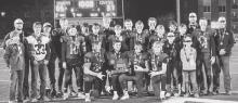 Back row, L to R: Head Coach Landon Miller, Drew Farrell, Cooper Pitkin, Dominic Fresquez, Trey Hand, Dylan Naslund, Jasper Roseberry, Jacob Knox, Assistant Coach Trent Ford. Middle row, L to R: Manager Kaden McNare, Gabe Glines, Cooper Fay, Tylan Blume, Traper Scheid, Byron Skinner, Brady Skinner, Manager Bentley Ford, Tristan Fish, Manager T.C. Ford, Assistant Coach Erick Wickman. Front row, L to R: Tucker Ravenscroft, Gage Davis, Peyton Sterkel, and Cactus Millar. Photos by Shontell Roseberry