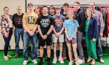 BOE recognized the state champion qualifying wrestlers!