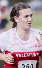 Grace Maunu ran her season best at the Gordon-Rushville meet. Photos by Amanda Long