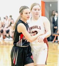 Kassidy Roseberry on defense against Sandhills Valley. The Cowgirls traveled to Bassett Friday, January 6, 2023, where they played against North Central Lady Knights and lost with a score of 26-63. Scoring by quarters: Cody-Kilgore - 5, 4, 11, 6 = 26 North Central - 20, 16, 10, 17 = 63. Stats weren’t entered as of press time. Photos by Shontell Roseberry