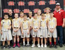 Pictured are back row, L to R: Coach Tony Galvin, Colin Bailey, Carter Anderson, Colter Austin, Aiden Buckendahl, and Trent Ford. Front row, L to R: Trevor Two Strike, Bently Ford, Nash Hesse, Ben Werner, Parker Wackler, Teagen Fish. Not pictured are Gage Sandoz, Boone Jespersen, and Cole Boes.