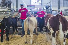 Pictured at the Nebraska State Fair are Greyson Hollopeter and Shyanne Dawson.