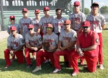 Pictured are back row, L to R: Nash Hesse, Garrett Cumbow, Gage Sandoz, Leighton Reagle, Jekhi Williams, Parker Chavez, Trystan Beebout. Front row, L to R: Coach Kent Lopez, Isaac Cronin, Dominic Beebout, Trace Buechle, and Coach Max Renning. Not pictured, Coach Vince Lopez, and Jayden Bacon.