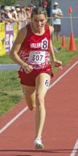 Maeli Patterson finishes in 6th place in the 200m with a 25.99 seconds.
