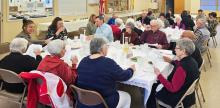Parishioners celebrate Passover Seder