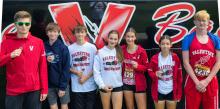 Pictured are from L to R: 10th place, Landen Mooney; 12th place, Reed Greenough; 13th place, Tyler William; 13th place, Kealy Titus; 10th place Taylie Fletcher; first place Mariana Azarcoya; and 15th place, Jakob Purdum.