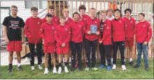 The Mens Badger XC team takes runner-up at Gordon Rushville.
