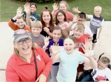 With her energizing spirit, Joan Swim shared how she encourages her students to create with no set outcome, but to use their own senses.