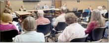The Cherry County Planning Commission held open houses at several locations to hear input on their proposed Cherry County Comprehensive Plan and Zoning Regulations update. Pictured is the Open House at the Valentine Public Library which was well attended. Photo by Laura Vroman