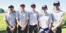 Pictured are from L to R: Tanner Two Strike, Caden Stankoski, Cooper Jordan, Garrett Cumbow, and Reeves Witte.