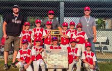 Pictured are the Champion Valentine 8 Rookies team, back row, L to R: Coaches Brad Michalek, Eric Salazar, and Chad Tetherow. Middle row, L to R: Brooks Tetherow, Finley Walkling, Jack Monroe, Charlie Stec, George Jerred, Emmett Arens, Front row from L to R: Lane Ferris, Klay O’Kief, Watson Michalek, Tariq Deluna, Maddox Belville.
