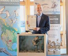 Governor Pete Ricketts has signed a proclamation designating the Sandhill Crane as the official migratory bird of Nebraska at the Rowe Sanctuary in Gibbon.