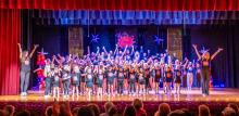 The program comes to a conclusion after an amazing Grand Finale, and all the dancers take a bow to the delight of the audience. Photos by Tina Boone