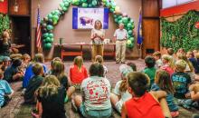 Youth gathered at the Valentine Public Library to hear about bison, how they’re raised, and future plans from Vicki and Carl Simmons, owners of Golden Prairie Bison. Photos by Tina Boone