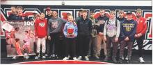 Pictured are the Badger wrestling team earned runner-up at the Ainsworth Invite. Photo by Lorena Eggert