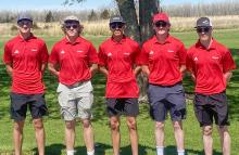 Pictured are from L to R: Caden Stankoski, Westin Witte, Tanner Two Strike, Thurston Ravenscroft, and Garrett Cumbow.