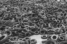 The tread on these tires shows the diversity of businesses, and industry that is done here in the Sandhills. The consciousness of the people of the Sandhills to find these tires a new home also shows that they’re good stewards of the land! Photo by Laura Vroman