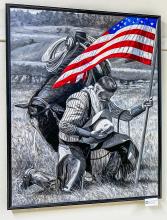 Pictured above is the Best of Show by David Dorsey titled, For God and Country, from the Sand Painters Art Club’s annual Open Show at the Cherry County Fair.