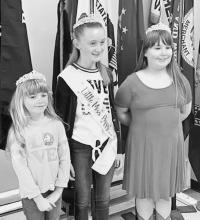Pictured from L to R: Little Miss Poppy 2021-2022 Kayleigh Harms, Little Miss Poppy 2020-2021 Madysyn Bopp, and Little Miss Poppy in waiting Ruby Shelbourn.