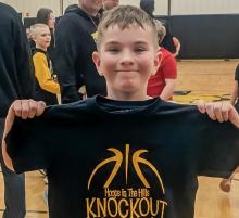 Evan Moosman won the game of Knockout.